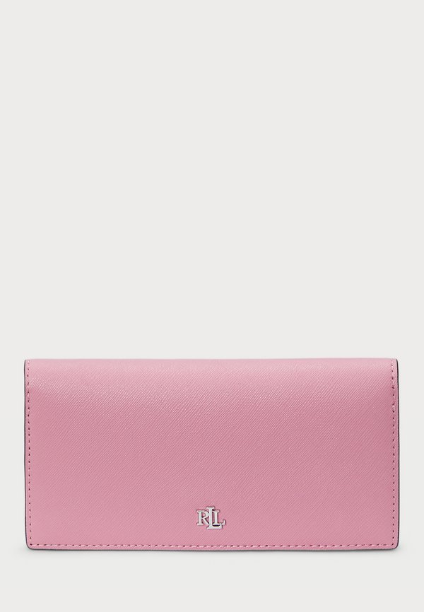 CROSSHATCH LEATHER SLIM WALLET - Wallet - rose mauve