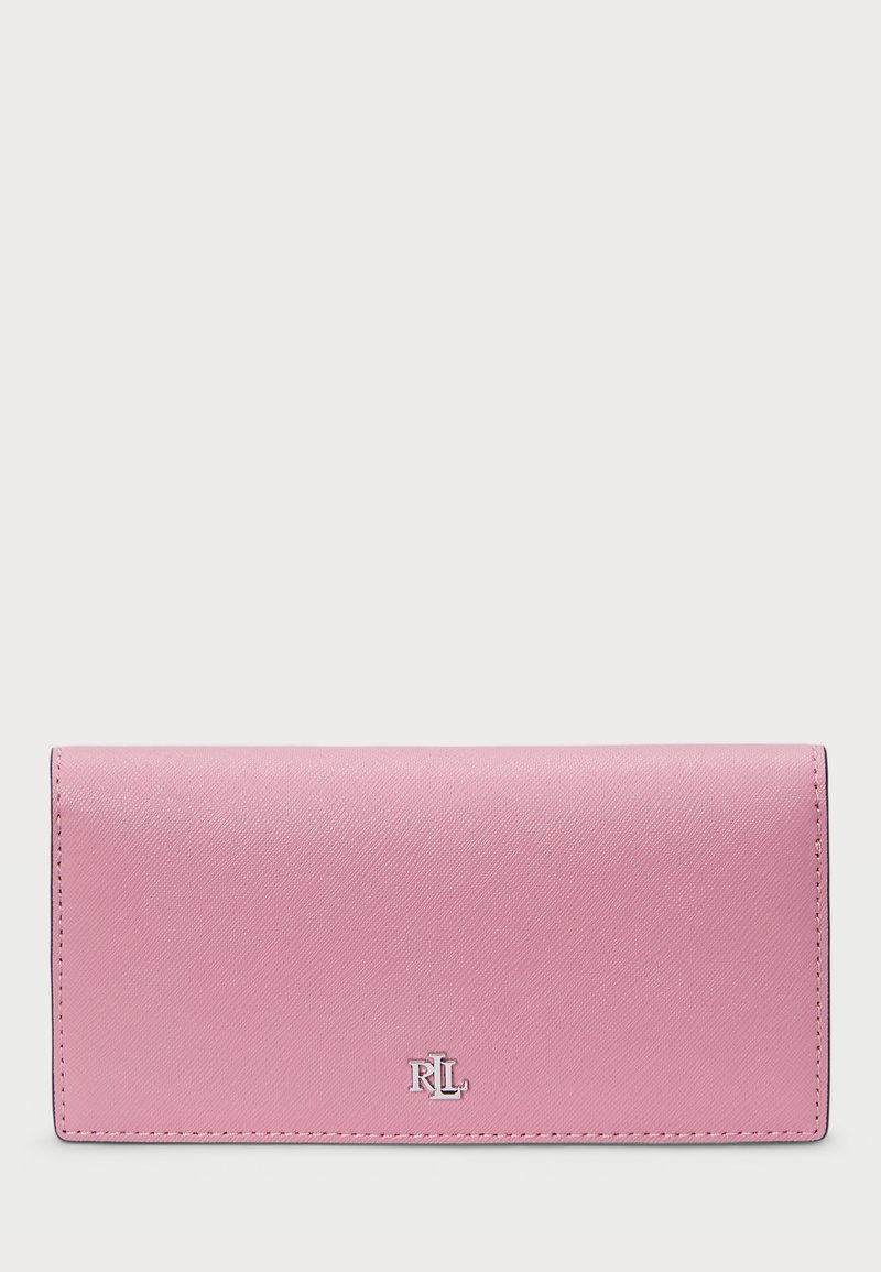 Lauren Ralph Lauren CROSSHATCH LEATHER SLIM WALLET - Portafoglio - rose mauve