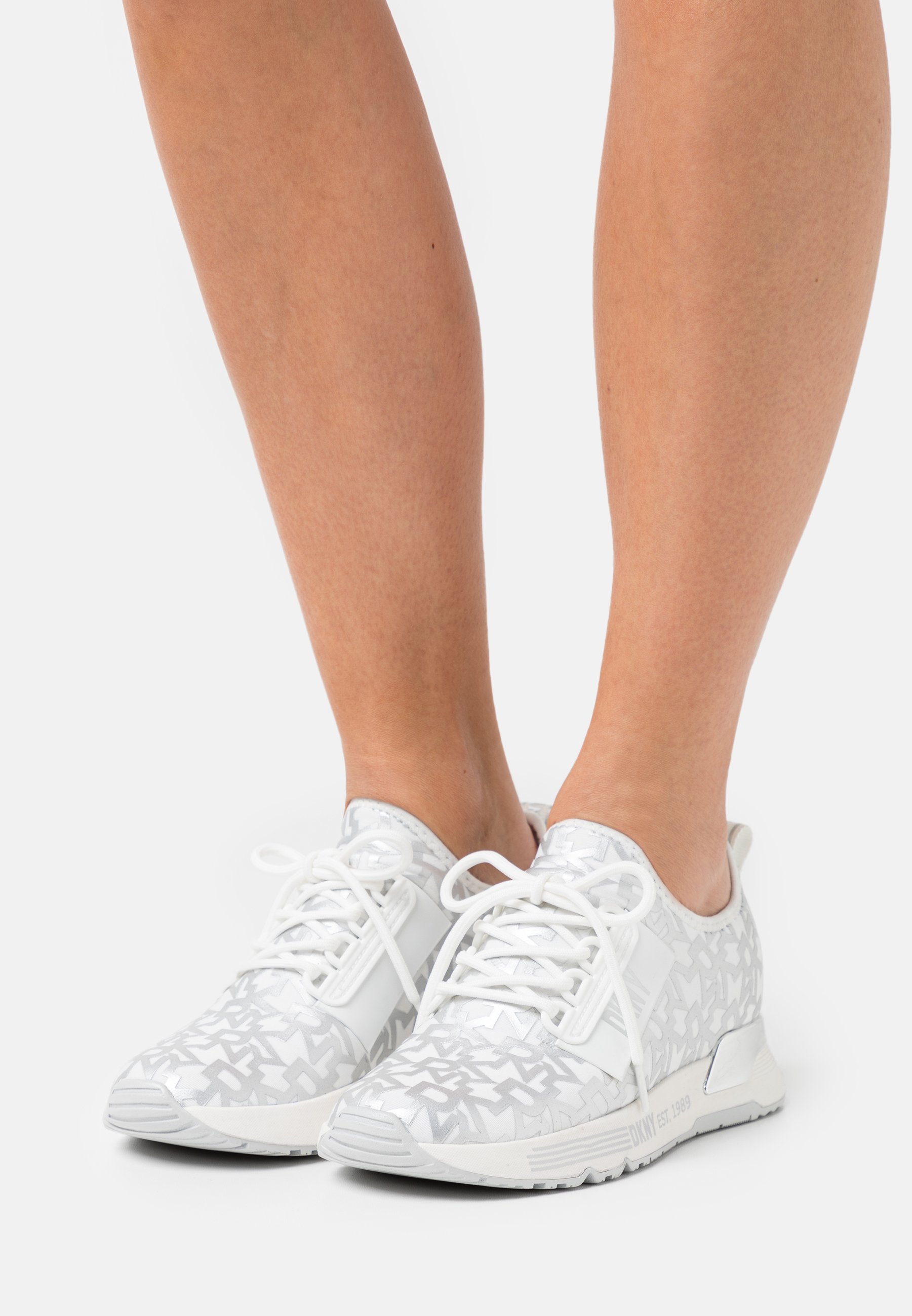 dkny silver trainers