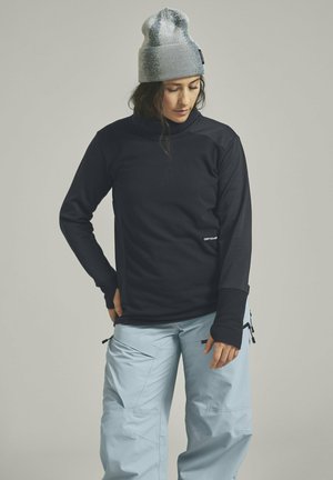 FLEECE CORD - Long sleeved top - black raven