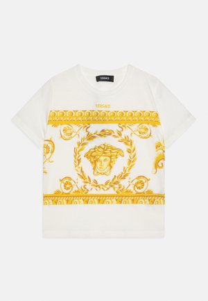 Versace GARLAND MEDUSA PRINT UNISEX - Marškinėliai su spaudiniu - white/gold