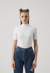 Even&Odd by Zalando - 2 PACK - Tricou basic - white/black Imagine miniatură 1