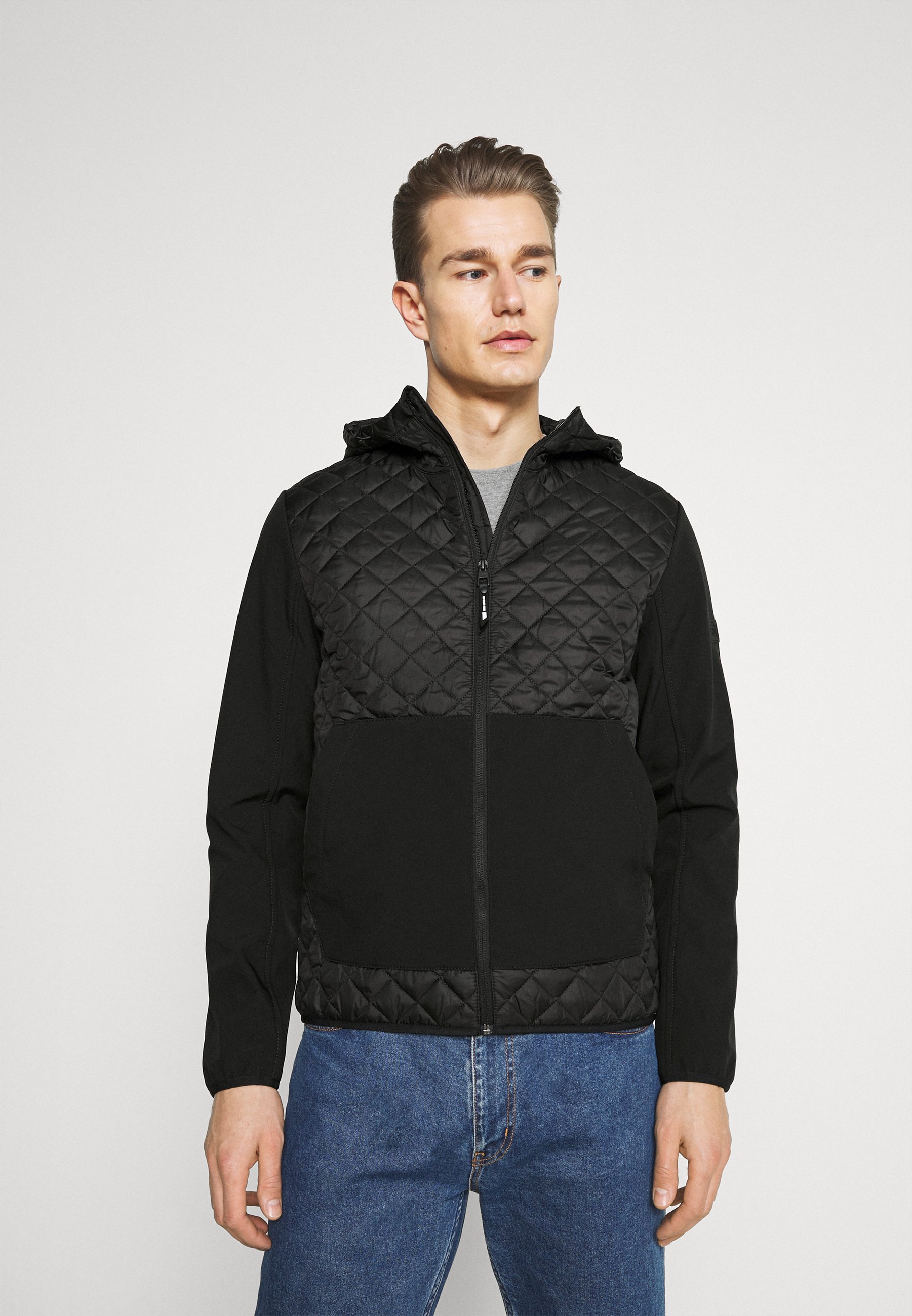 quilted hybrid jacket