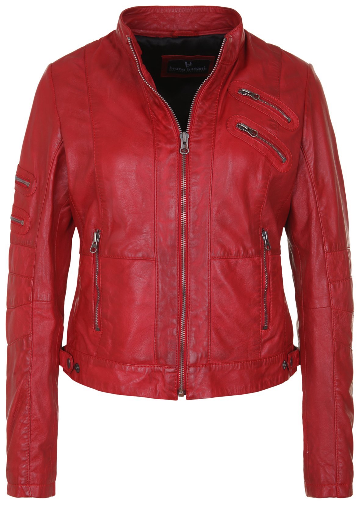 Bruno Banani Leather jacket - red 