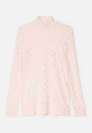 Rabanne STRASS LONG SLEEVE - Tops ar garām piedurknēm - nude