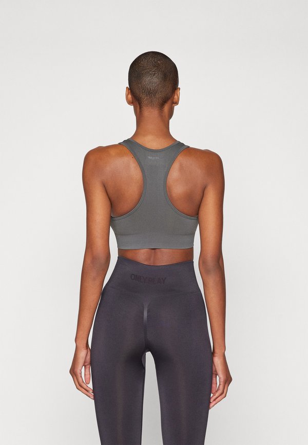 ONPDAISY-2 SEAM BRA  - Medium support sports bra - dark shadow2