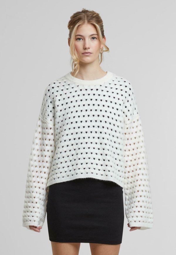 NMBRANDY O-NECK - Strickpullover - eggnog