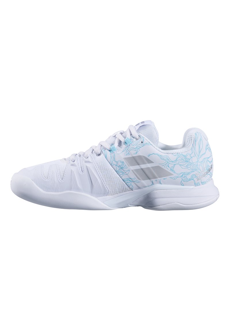 Babolat Zapatillas de tenis para moqueta sintética - weiss hellblau