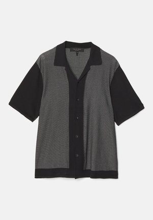 rag & bone HARVEY CAMP - Button down-skjorte - black/white