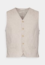 JACK & JONES Jprriviera Men's Linen Waistcoat Suit Vest, Troposphere/Fit: slim fit