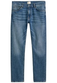 REGULAR - Jeans straight leg - mid blue worn in