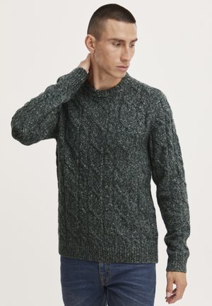 CFKARL 0044 CREW NECK - Svetr - deep forest melange