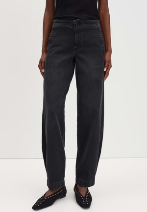 MID RISE WIDE AUTHENTIC WASH OVALER MID RISE - Jeans baggy - soft black