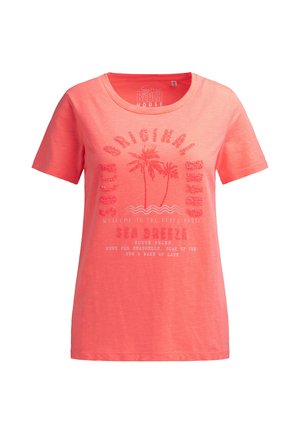 Soccx, SOCCX T-SHIRT RUNDHALS MIT ARTWORK - T-Shirt print - neon coral