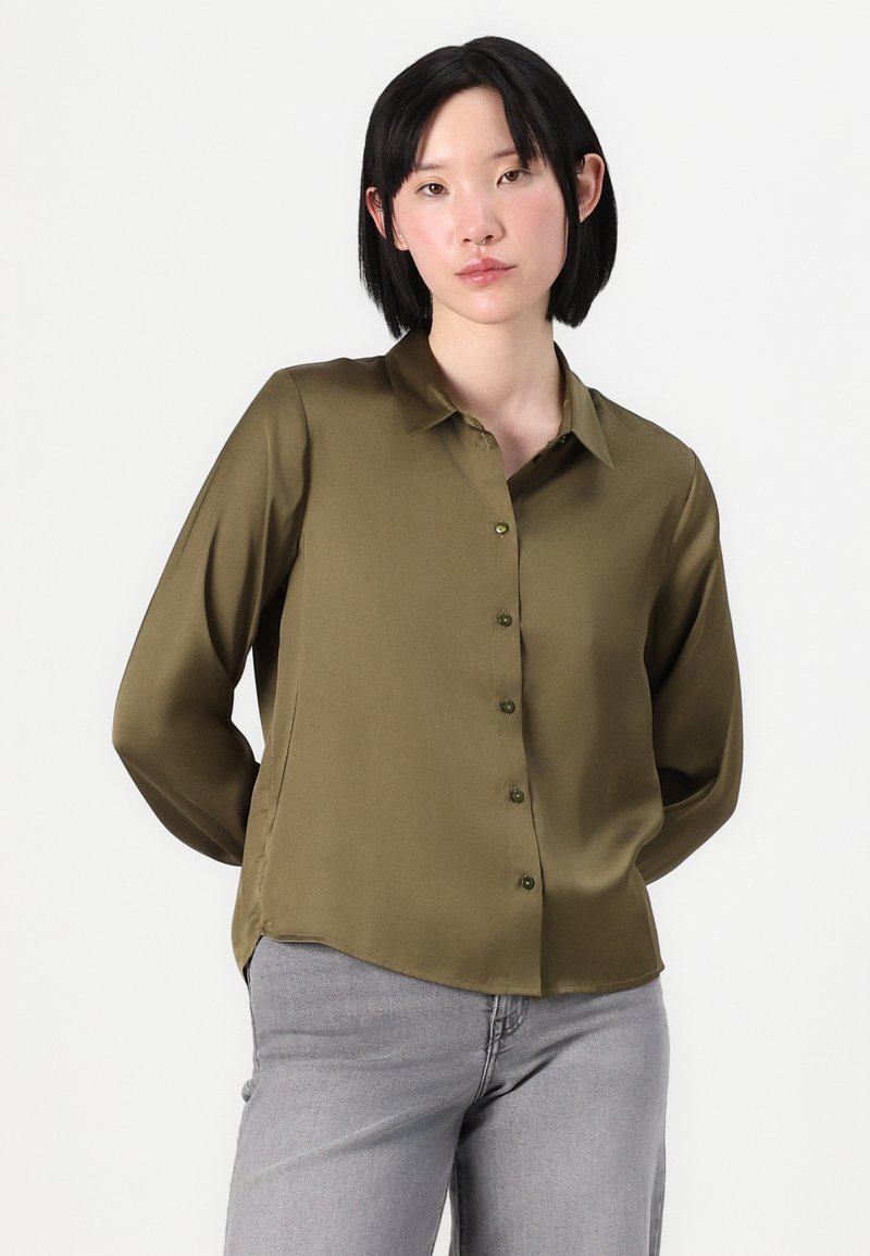 slim fit dress slacks Bandera Washed Plaid Dress Shirt • Sage & Dark Olive M / Sage & Dark Olive main image 0