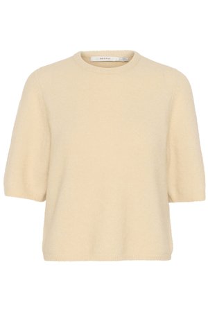Gestuz ALPHA TEE - T-Shirt basic - butter yellow melange