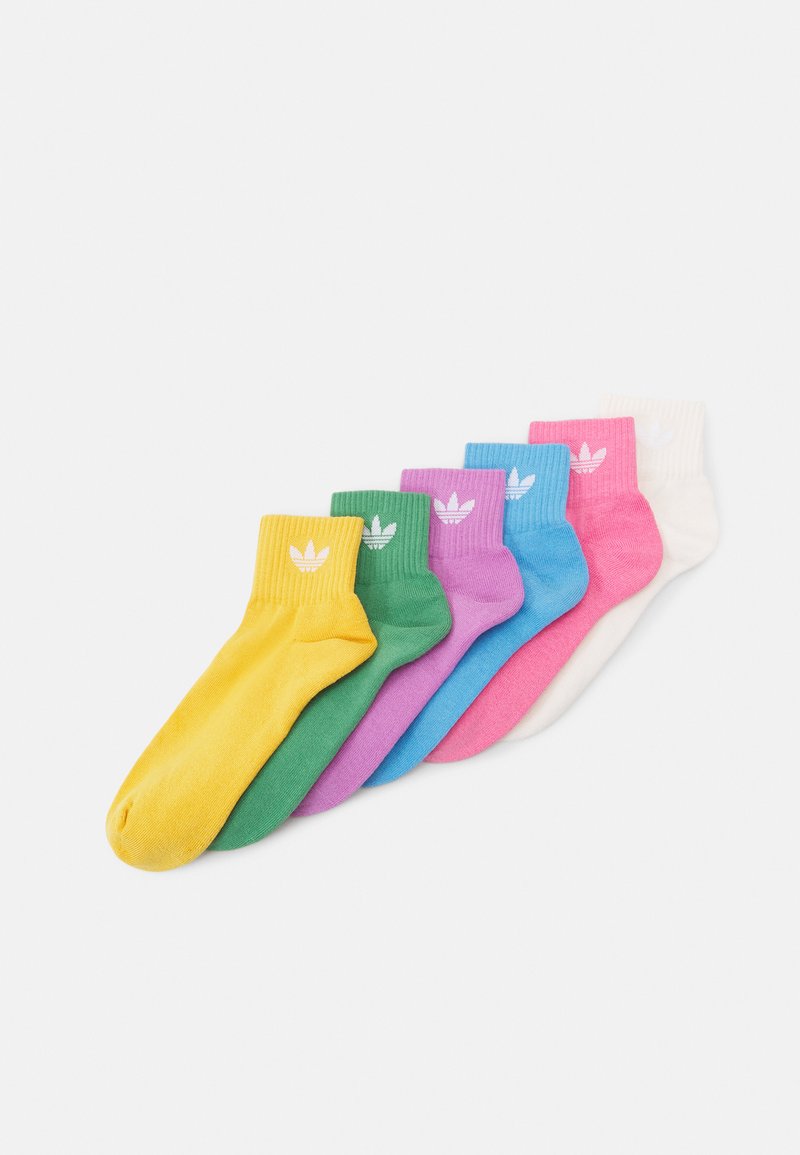 adidas Originals UNISEX 6 PACK - Zeķes - white/rose tone/light blue/preloved purple