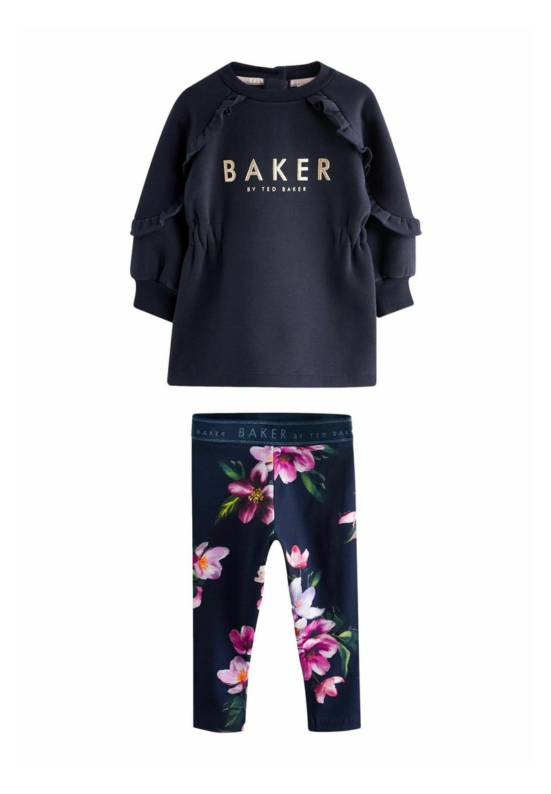 Baker by Ted Baker - LONGLINE SET - Leggings - navy, Ampliar