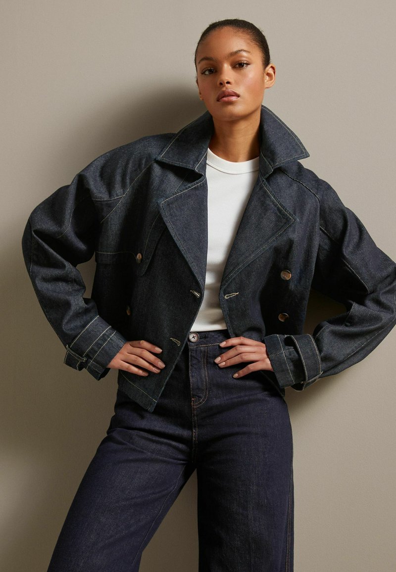 Next REGULAR FIT - Teksajakk - rinse blue