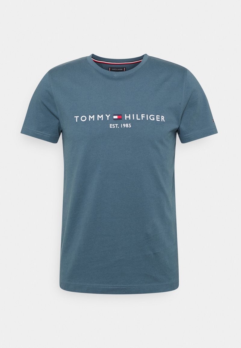 Tommy Hilfiger TOMMY LOGO TEE - T-shirt estampada - charcoal blue