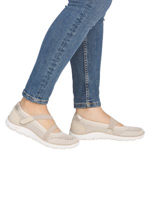 Remonte, REMONTE BALLERINAS D3G05 - Ankle strap ballerina shoes - beige