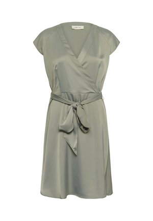 Cream, CRNORIE SHORT - Cocktailkjole / festkjole - deep lichen green