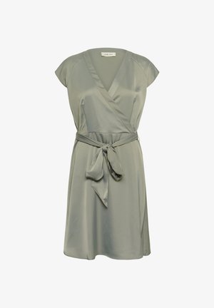 Cream, CRNORIE SHORT - Cocktailkjole / festkjole - deep lichen green
