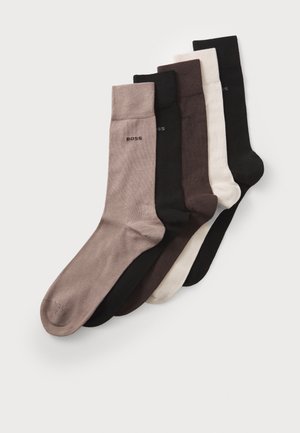 5 PACK - Socks - black/light brown/dark brown
