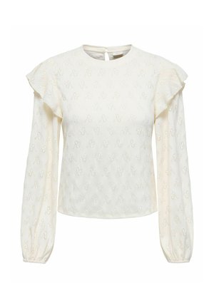 JDY, TOP JDYLOLLIE TOP - Blouse - cloud dancer