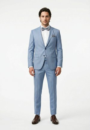Real Guys, SET BESTEHEND AUS FLIEGE UND EINSTECKTUCH - Mouchoir de poche - blau