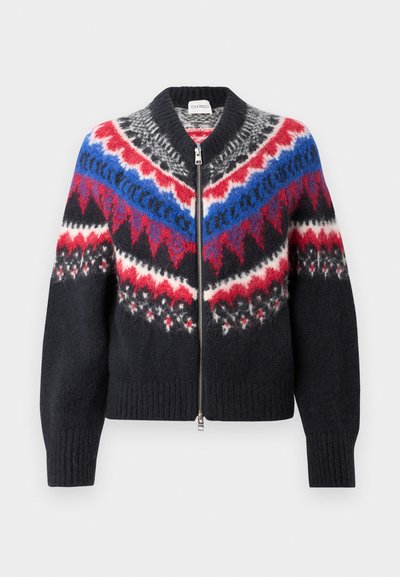 CLOSED CROPPED ZIP CARDIGAN - Adīta jaka - cosmic grey