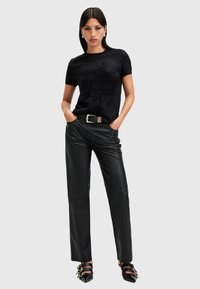 AllSaints REBEL - T-shirt basic - black