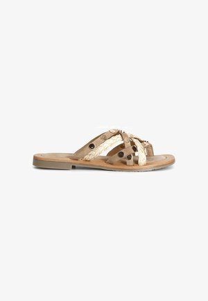 CAFèNOIR, SLIPPERS - Sandalias planas - sand
