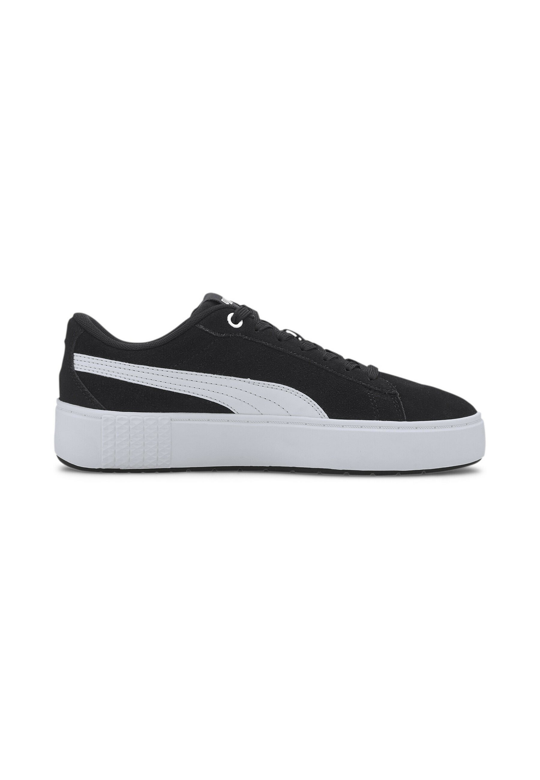 puma smash platform zwart