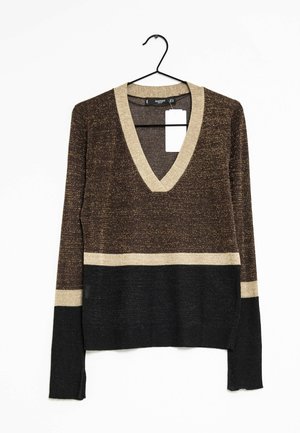 Pullover - mottled brown