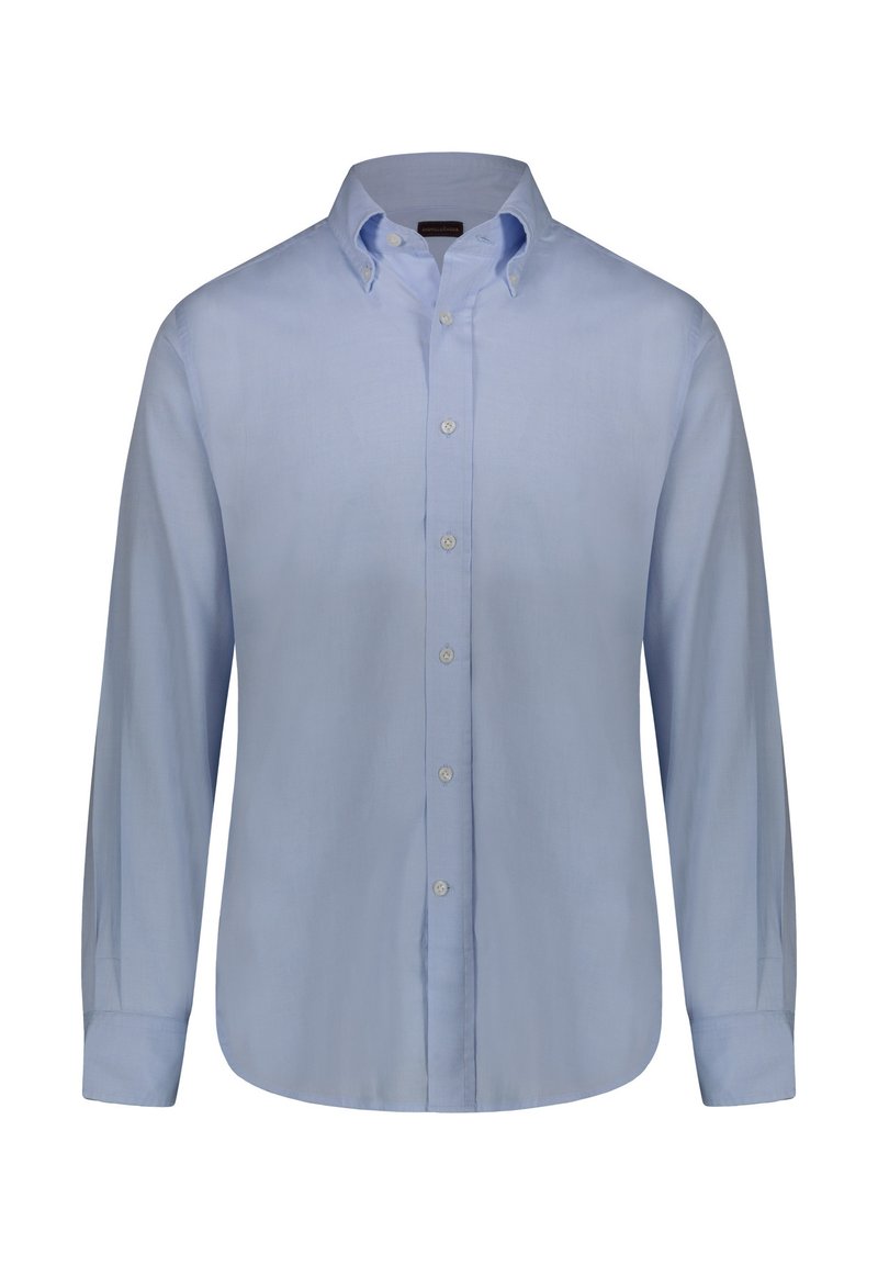 Doppelganger Camicia Collo Camicia Francese Camicia Blu Slim Collo