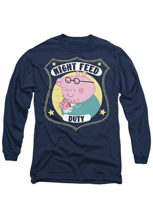 PEPPA PIG - DADDY  NIGHT FEED DUTY - Long sleeved top - dark blue