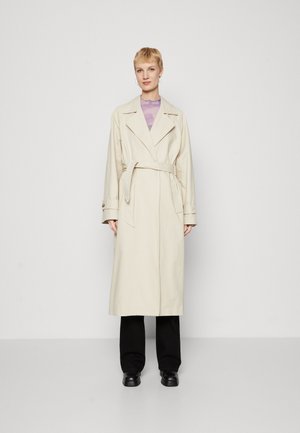 Vmfortuneaya Long Coat Oatmeal Detail Melange