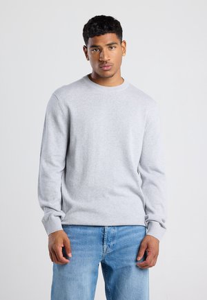 KEITH - Strickpullover - light grey melange