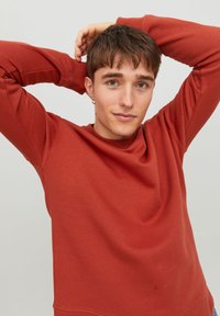 Jack & Jones JJESTAR CREW NECK - Sweatshirt - cinnabar