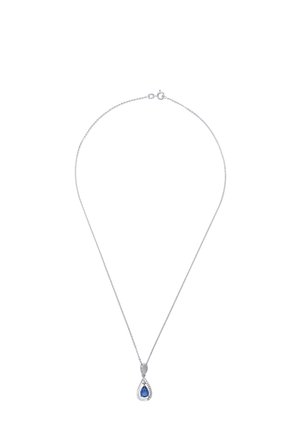 MIT ANHÄNGER FÜR DAMEN 45 CM MIT ANHÄNGER TROPFEN 925 SILB - Collar - blau