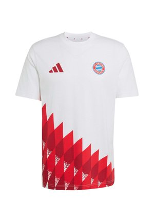 adidas Performance, ADIDAS PERFORMANCE FC BAYERN MUENCHEN ANTHEM GRAPHIC T-SHIRT - Printtipaita - white/team victory red