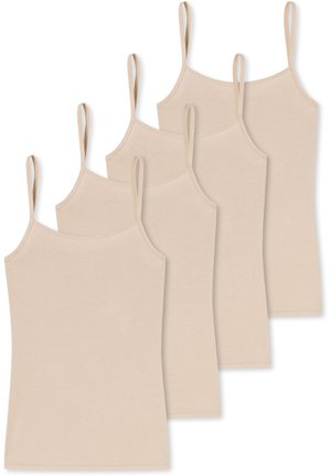 Schiesser 4-PACK ESSENTIALS - Hemd - sand