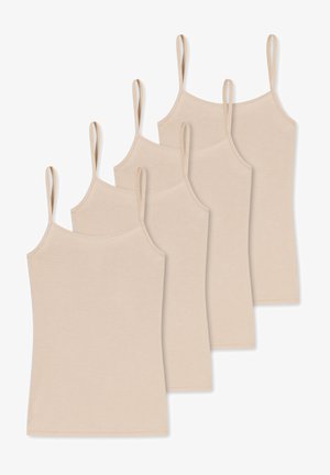 Schiesser 4-PACK ESSENTIALS - Caraco - sand