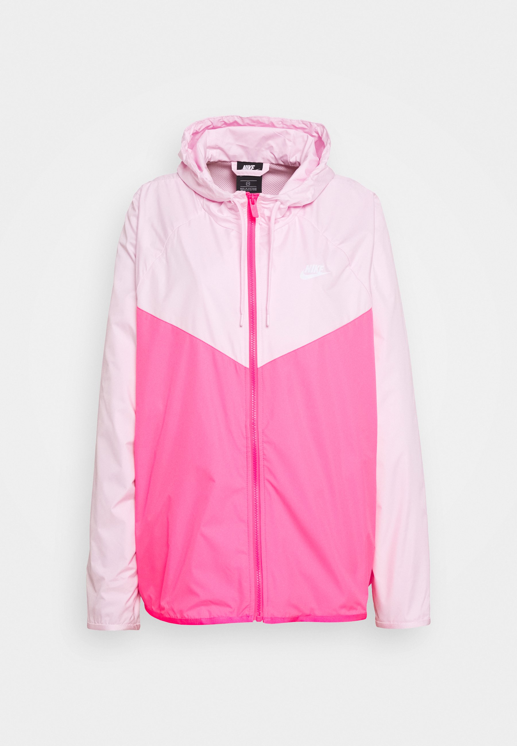 pink and white nike jacket