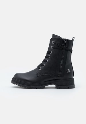 Bottines à lacets - black