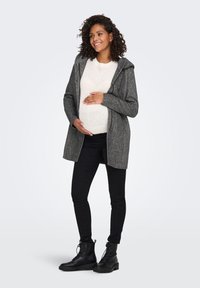 ONLY MATERNITY OLMSEDONA - Klasisks mētelis - dark grey melange