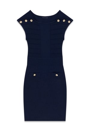 Guess, SQUARE NECK CARMEN SWTR DRESS - Robe pull - dunkelblau