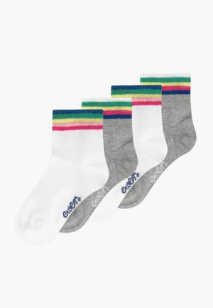LONGSNEAKER REGENBOGEN 4 PACK - Socks - weiß/grau
