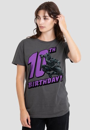 BLACK PANTHER BIRTHDAY 10 - Print T-shirt - anthracite